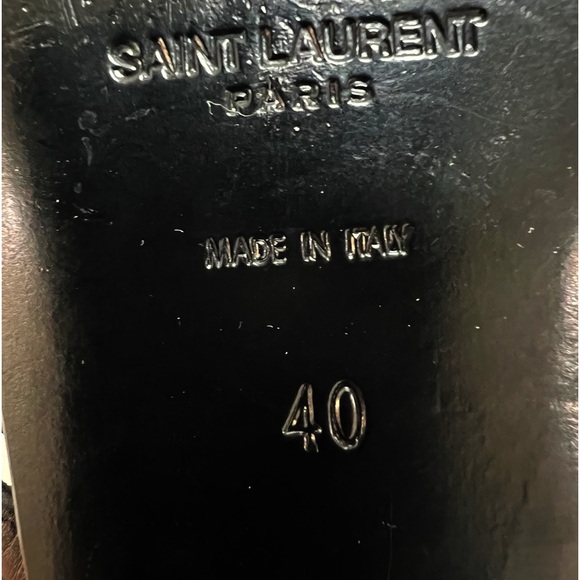 SAINT LAURENT GLADIATOR STUDDED CYUKO FRINGE SANDAL SZ 9 (40) - Picture 5 of 7